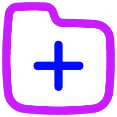 Folder Add Icon from Flex Neon Set