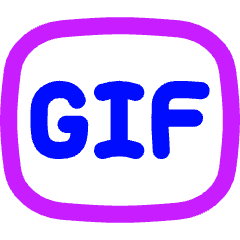 Gif Format Icon from Flex Neon Set