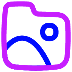 Pictures Folder Memories Icon from Flex Neon Set