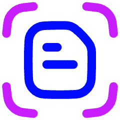 Scan Document Focus Icon from Flex Neon Set