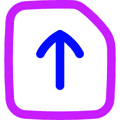 Upload File Icon from Flex Neon Set