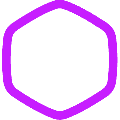 Hexagon Shape Icon from Flex Neon Set