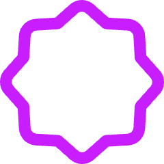 Octagram Shape Icon from Flex Neon Set