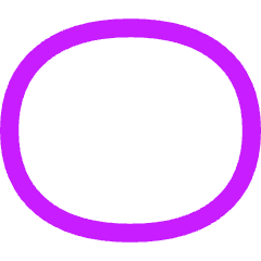 Oval Shape Icon from Flex Neon Set