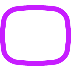 Rectangle Shape Icon from Flex Neon Set