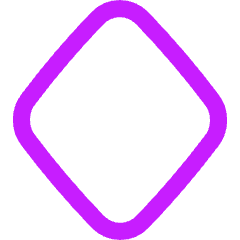 Rhombus Shape Icon from Flex Neon Set