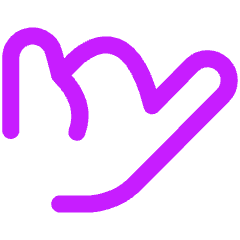 Call Me Hand Icon from Flex Neon Set