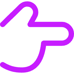 Finger Point Right Icon from Flex Neon Set