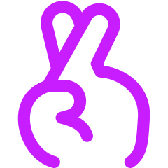 Fingers Cross Icon from Flex Neon Set
