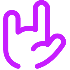 Love Hand Icon from Flex Neon Set