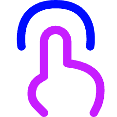 One Finger Tap Icon from Flex Neon Set