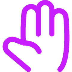 Open Hand Icon from Flex Neon Set