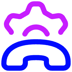 Customer Support Setting Icon from Flex Neon Set