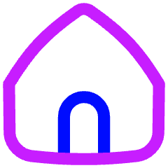 Home 3 Icon from Flex Neon Set
