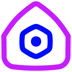 Home Setting Bolt Nut Icon from Flex Neon Set