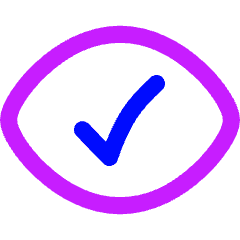 Iris Scan Confirm Icon from Flex Neon Set