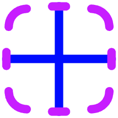 Border Center Icon from Flex Neon Set