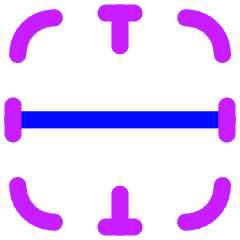 Border Horizontal Icon from Flex Neon Set