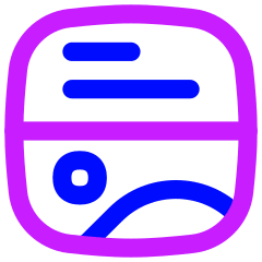Graphic Template Website Ui Icon from Flex Neon Set