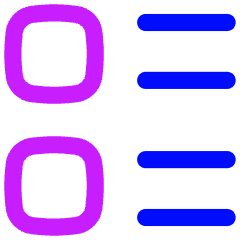 Layout Lists Icon from Flex Neon Set