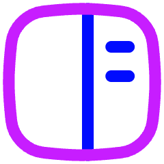 Layout Right Sidebar Icon from Flex Neon Set