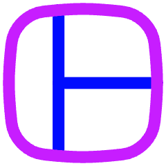 Layout Window 1 Icon from Flex Neon Set