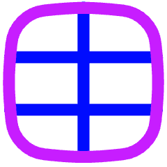 Layout Window 21 Icon from Flex Neon Set