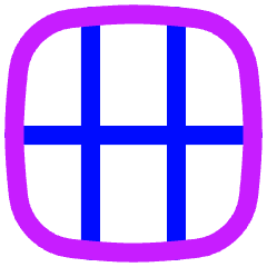 Layout Window 22 Icon from Flex Neon Set