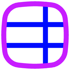 Layout Window 36 Icon from Flex Neon Set
