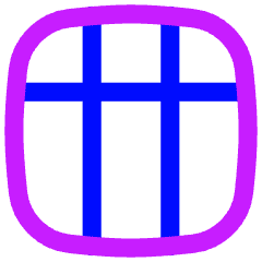 Layout Window 38 Icon from Flex Neon Set
