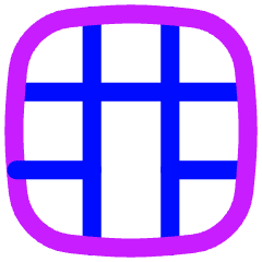 Layout Window 44 Icon from Flex Neon Set