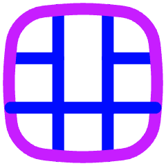 Layout Window 45 Icon from Flex Neon Set