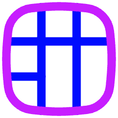 Layout Window 46 Icon from Flex Neon Set