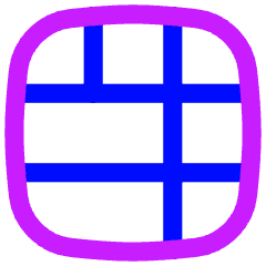 Layout Window 47 Icon from Flex Neon Set