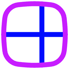Layout Window 53 Icon from Flex Neon Set