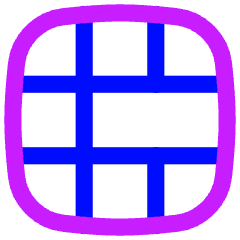 Layout Window 54 Icon from Flex Neon Set