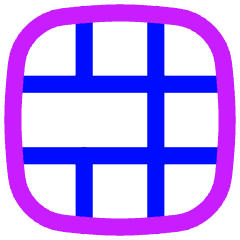 Layout Window 55 Icon from Flex Neon Set