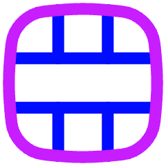 Layout Window 57 Icon from Flex Neon Set