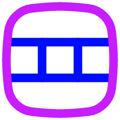 Layout Window 59 Icon from Flex Neon Set