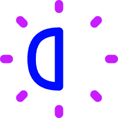 Brightness 2 Icon from Flex Neon Set