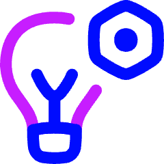 Lighting Setting Bolt Nut Icon from Flex Neon Set