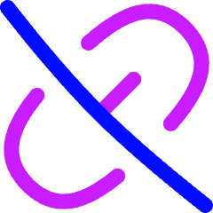 Broken Link 2 Icon from Flex Neon Set