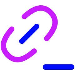 Link Chain Remove Subtract Icon from Flex Neon Set