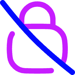 Disabled Padlock Icon from Flex Neon Set