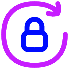 Lock Rotation Icon from Flex Neon Set