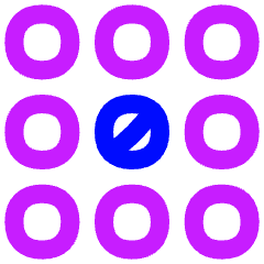 Dial Pad Center Middle Icon from Flex Neon Set