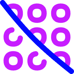 Dial Pad Disable 2 Icon from Flex Neon Set