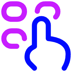 Dial Pad Finger 2 Icon from Flex Neon Set