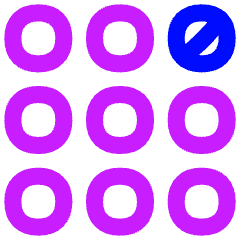 Dial Pad Top Right Icon from Flex Neon Set