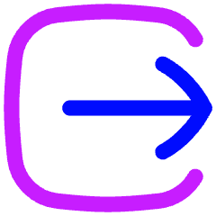 Logout 3 Icon from Flex Neon Set